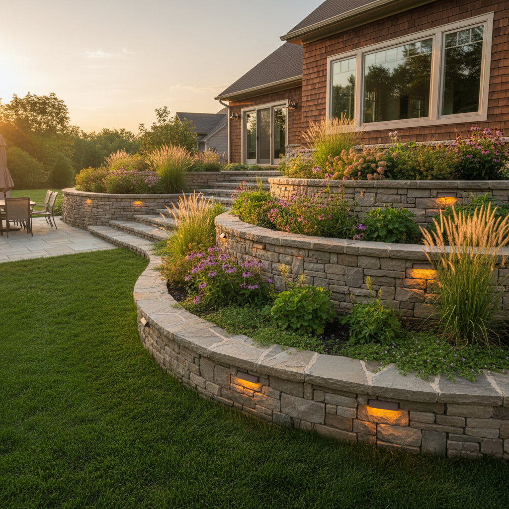 Retaining wall construction